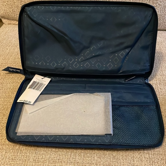 NWT Vera Bradley set Personal Travel Organizer Clutch Case in Blue Island - Picture 5 of 15